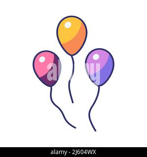 Illustration vectorielle de trois bulles de dessin animé sur fond blanc. Illustration de Vecteur