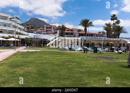 dh Playa del Duque COSTA ADEJE TENERIFE Appartements cafés bâtiments Banque D'Images