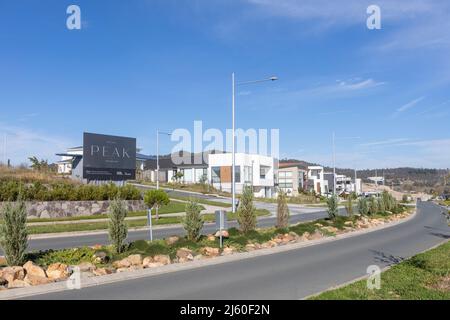 Nouvelle banlieue de Canberra en cours d'établissement à Denman Prospect dans la région de la vallée de Molonglo, Canberra, ACT, Australie, 2022 Banque D'Images