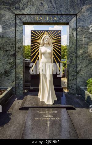 France; Paris (75) 18th arrondissement, cimetière de Montmartre. Tombe de Dalida Banque D'Images