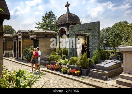 France; Paris (75) 18th arrondissement, cimetière de Montmartre. Tombe de Dalida Banque D'Images