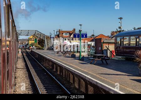 Sheringham, BR-9F-92203 Locamotive « Black Prince » North Norfolk Railway – The Poppy Line, East Anglia, Angleterre, Royaume-Uni Banque D'Images