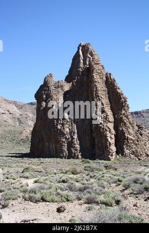 Le Cathedral in Teide National Park on Tenerife - vue depuis le sentier de randonnée Sendero 3 Banque D'Images