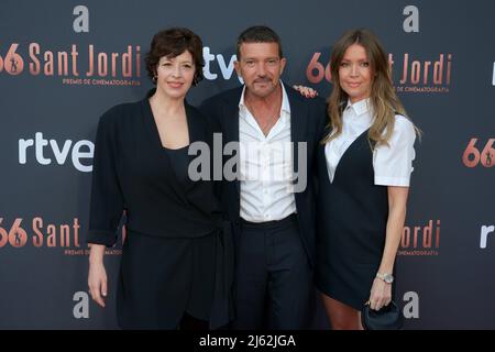 Antonio Banderas et Nicole Kimpel en 66th, Premis RNE St. Jordi de camografia Banque D'Images