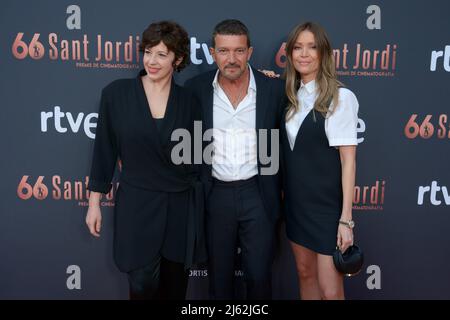 Antonio Banderas et Nicole Kimpel en 66th, Premis RNE St. Jordi de camografia Banque D'Images