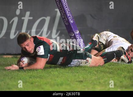 Photo du dossier datée du 11-12-2020 de l'ancien hooker d'Angleterre Tom Youngs, qui a annoncé sa retraite du rugby professionnel avec effet immédiat. Date de publication : le mercredi 27 avril 2022. Banque D'Images