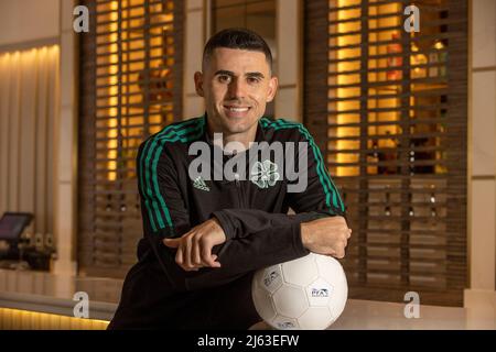 Photo fournie par Jeff Holmes. PFA Scotland annonce les nominés pour le joueur SPFL de l'année. Le candidat, Tom Rogic. Date de publication : le mercredi 27 avril 2022. Banque D'Images