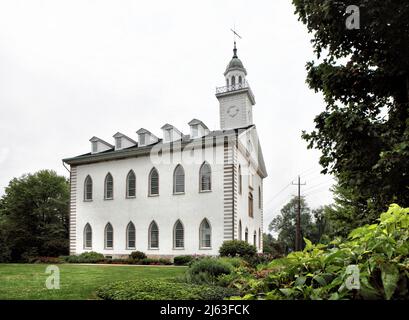 Le Temple de Kirtland Ohio construit par l'Église de Jésus-Christ iof Saints des derniers jours en 1834. Il est construit dans un style gothique de renouveau, typique de l'église Banque D'Images