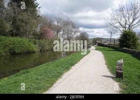 Canal à Gargrave près de Skipton Banque D'Images