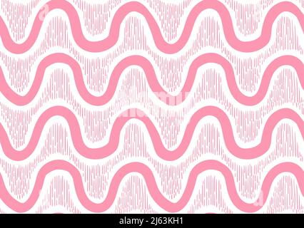 Rayures et vagues. Illustration vectorielle abstraite Doodle Illustration de Vecteur