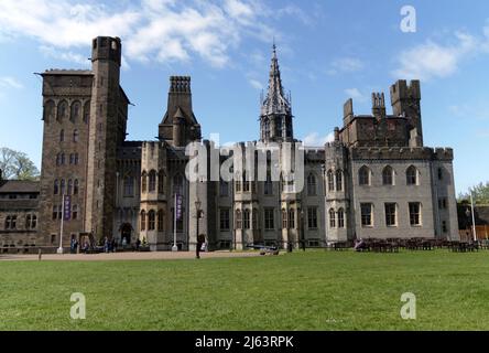 Château de Cardiff, printemps 2022 Banque D'Images