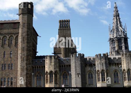 Château de Cardiff, printemps 2022 Banque D'Images