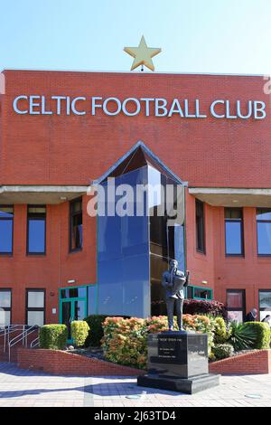 Entrée principale du stade de football Parkhead, stade du Celtic FC, Glasgow, Royaume-Uni Banque D'Images