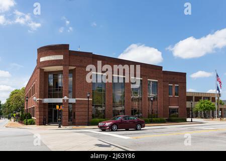 GREER, SC, USA 24 AVRIL 2022 : ville de Greer, bâtiment du tribunal municipal de Greer. Banque D'Images