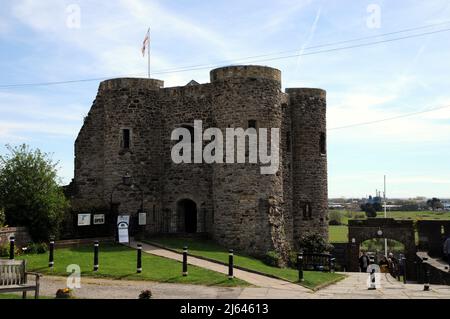 La tour d'Ypres, également connue sous le nom de château de Rye, dans la ville portuaire de Rye dans le Sussex de l'est cinq. Banque D'Images