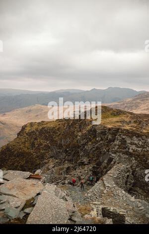 Buttermere Valley vue de la célèbre Haystacks ridgeline et Haystacks Peak, Lake District National Park, Cumbria, Angleterre, Royaume-Uni Banque D'Images