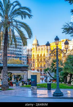 La vie quotidienne dans la ville de Valence, Espagne, 2022 Banque D'Images