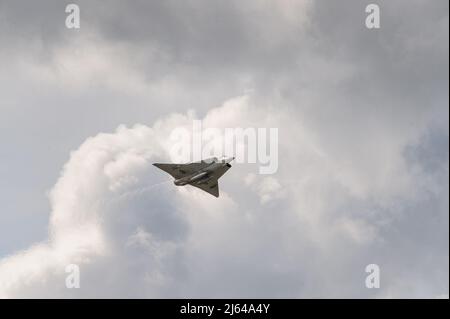 Göteborg, Suède - août 29 2010: Saab 35 Draken avion de chasse supersonique de l'armée de l'air suédoise Banque D'Images