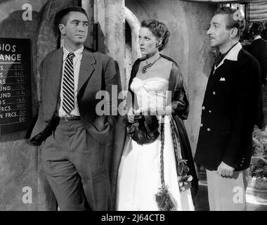 MACDONALD CAREY, MAUREEN O'HARA, LEONARD SACHS, MALAGA, 1954 Banque D'Images