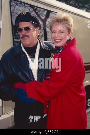 Le « Capitaine » Daryl Dragon et Toni Tennille lors de la parade annuelle de Thanksgiving de Macy 70th à New York, le 28 novembre 1996. Crédit photo : Henry McGee/MediaPunch Banque D'Images