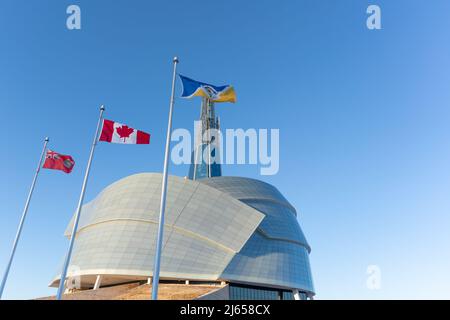 Mars 6 2022 - Winnipeg Manitoba Canada - le muséum du complexe des droits de la personne Banque D'Images