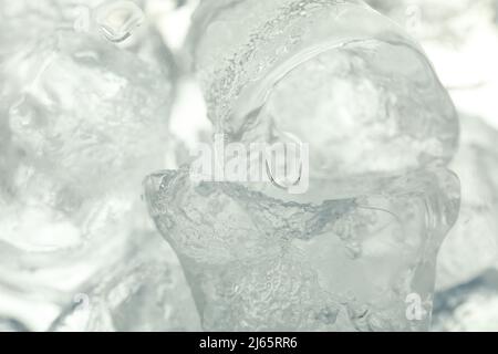 Glaces pour boissons, gros plan Banque D'Images