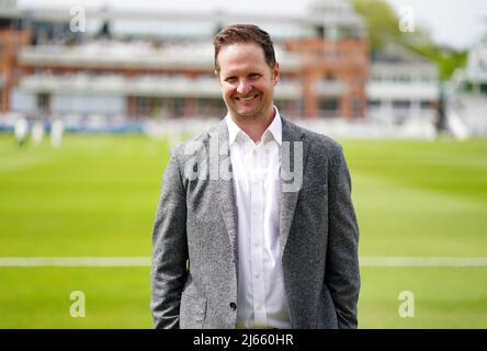 Rob Key, directeur général de England Men's Cricket, en prévision d'une conférence de presse à Lord's, Londres. Le directeur général de la Nouvelle-Angleterre, Rob Key, croit que Ben Stokes était le « choix évident » de devenir capitaine de test. Stokes prend la relève de Joe Root, qui a quitté plus tôt ce mois-ci après cinq ans et un record de 64 jeux en charge. Date de la photo : jeudi 28 avril 2022. Banque D'Images