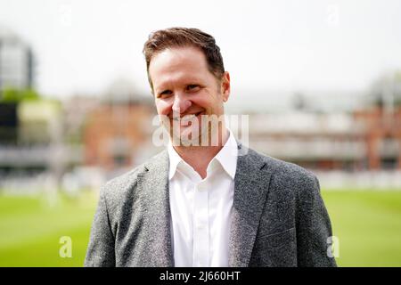 Rob Key, directeur général de England Men's Cricket, en prévision d'une conférence de presse à Lord's, Londres. Le directeur général de la Nouvelle-Angleterre, Rob Key, croit que Ben Stokes était le « choix évident » de devenir capitaine de test. Stokes prend la relève de Joe Root, qui a quitté plus tôt ce mois-ci après cinq ans et un record de 64 jeux en charge. Date de la photo : jeudi 28 avril 2022. Banque D'Images