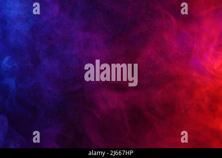 Nuages de fumée colorés et arrière-plan abstrait brillant scintillant Banque D'Images