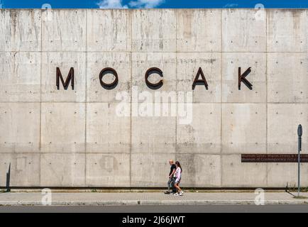 Musée d'Art Contemporain à Cracovie, Pologne, MOCAK Banque D'Images