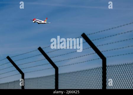 Flugzeug Edelweiss Air, Airbus A320-200, HB-JJL, Zuerich Kloten, Suisse Banque D'Images