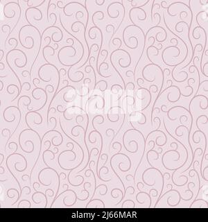 motif sans couture avec lignes de ruban dessinées à la main et motif décoratif simple sur fond de fête. Illustration de Vecteur