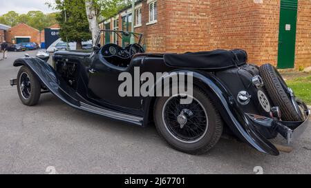 1934 Jaguar SS1 Tourer (471 LKR) exposées au Scramble d'avril qui s'est tenu au Bicester Heritage Centre le 23rd avril 2022 Banque D'Images