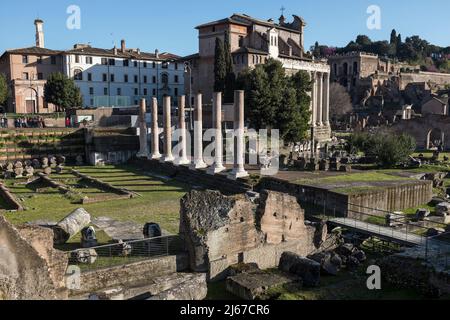 Le Forum Romain Rome Italie Banque D'Images