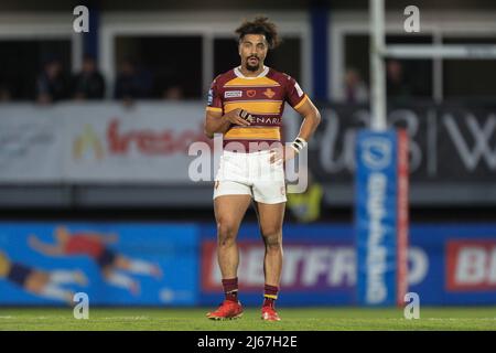 Ashton Golding (5) de Huddersfield Giants pendant le match à Wakefield, Royaume-Uni, le 4/28/2022. (Photo de James Heaton/News Images/Sipa USA) Banque D'Images