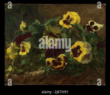 Pansies. Henri Fantin-Latour. 1903. Banque D'Images