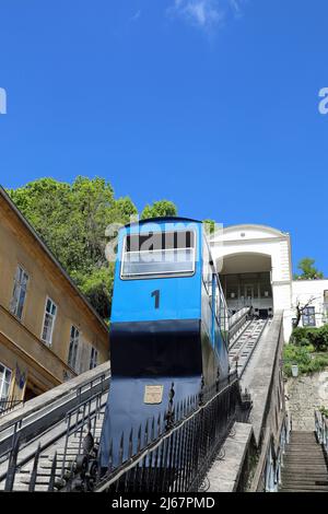 Funiculaire de Zagreb Banque D'Images