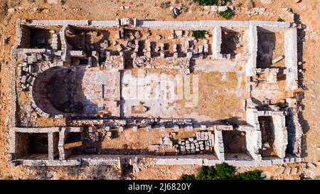 Église byzantine, Ras al Hilal, Libye Banque D'Images