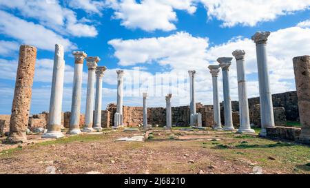 Apollonia, Susa, Libye. Église centrale byzantine Banque D'Images