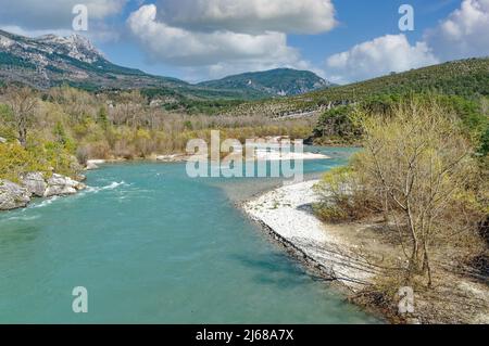 Rivière Verdon dans le Grand canyon du verdon,, Provence, France Banque D'Images