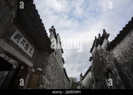 Yang River anciennes habitations Banque D'Images