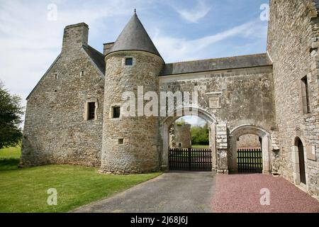 Château de Montfort, Normandie, France Banque D'Images