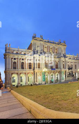 Palazzo Carignano, Turin, Piémont, Italie Banque D'Images