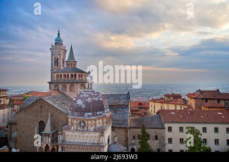 Le Duomo (cathédrale), Bergame, Lombardie (Lombardie), Italie Banque D'Images