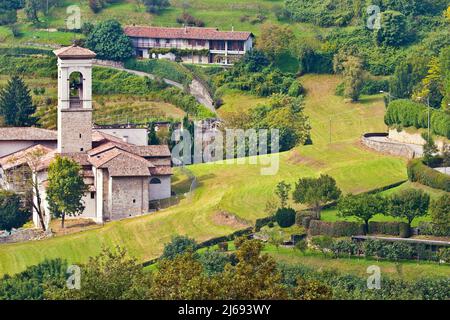 Monastère d'Astino, Bergame, Lombardie (Lombardie), Italie Banque D'Images