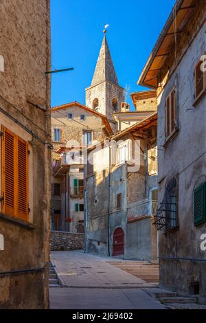 Scanno, l'Aquila, Abruzzes, Italie Banque D'Images