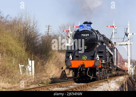 Visite du chemin de fer de Midland, Butterley. Banque D'Images