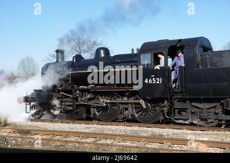 Visite du chemin de fer de Midland, Butterley. Banque D'Images