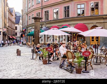 Cafe Nova, Jarntorget, Gamla Stan, Stockholm, Comté de Stockholm, Suède, Scandinavie Banque D'Images