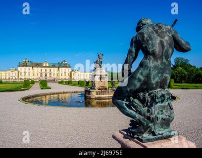 Drottningholm Palace Garden, Stockholm, Comté de Stockholm, Suède, Scandinavie Banque D'Images